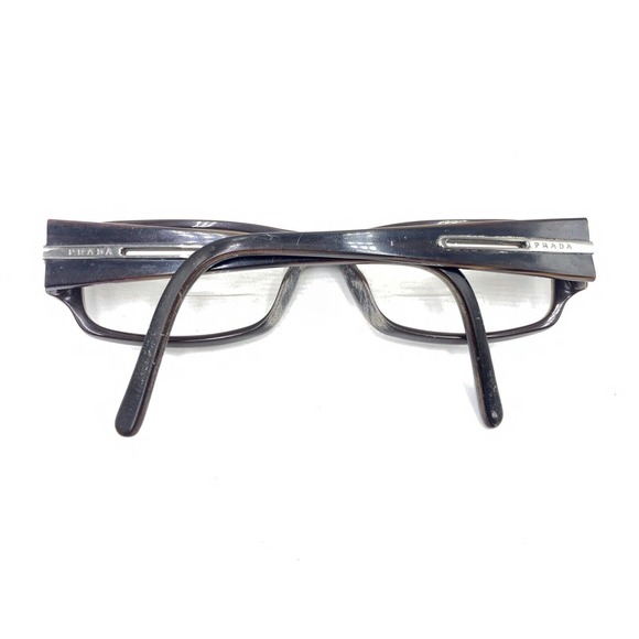 Prada VPR 17L 7N6-1O1 Striped Brown Black Eyeglasses Frames 54-15 135 Italy - Picture 11 of 12